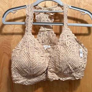 Lace Bralette in Beige